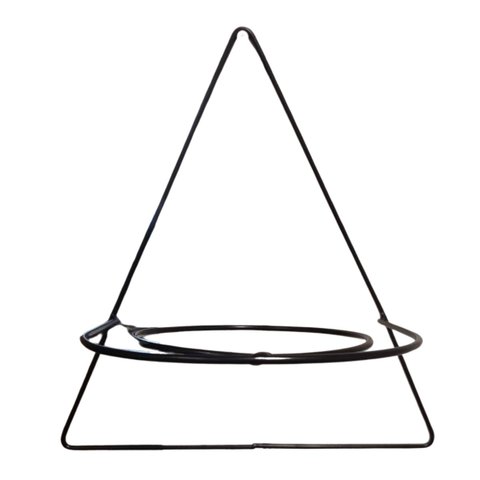 Suporte de Parede Tipo a com Aro (30cm) Preto Jc Jardim