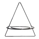 Ver imagem 1 de Suporte de Parede Tipo a com Aro (30cm) Preto Jc Jardim