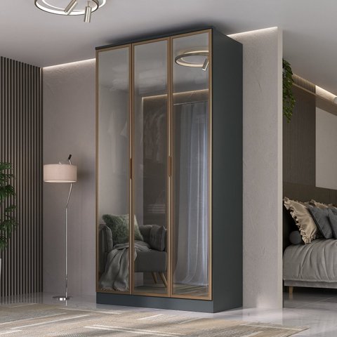 Guarda-roupa 3 Portas Reflecta Ravi