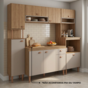 Ver imagem 2 de Cozinha Completa Modulada 4 Peças sem Tampo Marti Yescasa Mel/Cinza
