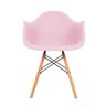 Cadeira Prizi Eames com Braço E65 Rosa - 1