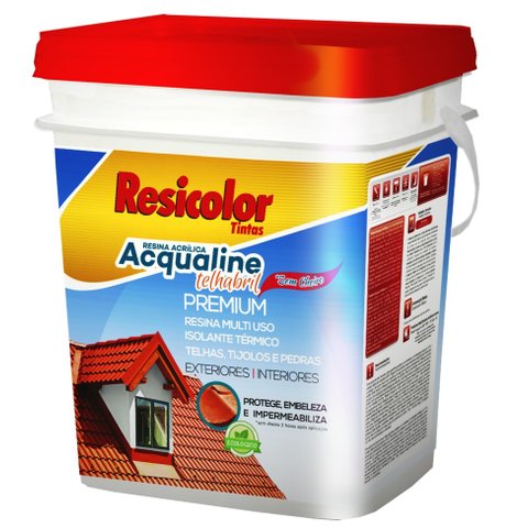 Resina Telhabril Acqualine Incolor 18l| Resicolor