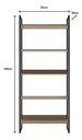 Ver imagem 6 de Estante Livreiro Industrial 5 Prateleiras em MDP e Metal para Sala Escritório 189cm