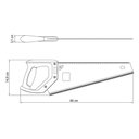 Ver imagem 4 de Serrote Tramontina Supercut 22 com 7 Dentes por Polegada Lâmina em Aço e Cabo Injetado Tramontina