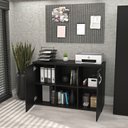 Ver imagem 5 de Conjunto Mesa Componível 2 Lugares 120x60cm + Armário Baixo Credenza para Escritório Corporativo