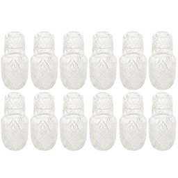 Jogo 12 Garrafas de Vidro Moringa 500ml Tampa Copo para Whis - 1