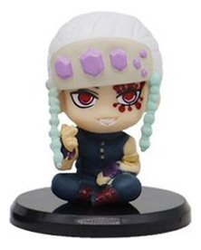 Boneco Demon Slayer Kimetsu no Yaiba Miniatura 5cm Csuporte