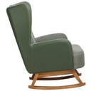 Ver imagem 6 de Poltrona de Amamentação Balanço Base Nina Liz D02 Couríssimo Tramado Verde C-296 C-120 - Lyam