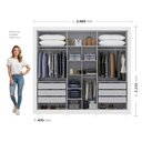 Ver imagem 6 de Guarda-Roupa Casal com Espelho 6 Portas 4 Gavetas com Pés Alpes Yescasa