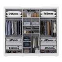 Ver imagem 5 de Guarda-Roupa Casal com Espelho 6 Portas 4 Gavetas com Pés Alpes Yescasa
