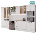 Ver mais imagens de Cozinha Completa com Balcão Milla Lily Max 15 Portas MDF Branco Móveis Carraro