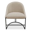 Ver imagem 7 de Kit 04 Cadeiras Poltrona de Jantar Bela Suede Bege Base Metálica Industrial Preto - Pallazio