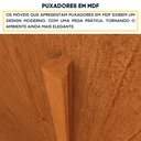 Ver mais imagens de Cômoda 4 Gavetas em MDF/MDP Ripado Yescasa Bege/Cinamomo