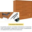 Ver imagem 6 de Cômoda 4 Gavetas em MDF/MDP Ripado Yescasa