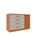 Ver imagem 2 de Cômoda 4 Gavetas em MDF/MDP Ripado Yescasa