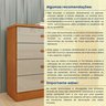 Cômoda 4 Gavetas em Mdf/mdp Ripado Espresso Móveis - 10