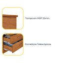 Ver imagem 4 de Cômoda 4 Gavetas em Mdf/mdp Lua Espresso Móveis