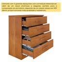 Ver imagem 6 de Cômoda 4 Gavetas em Mdf/mdp Lua Espresso Móveis