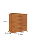 Ver imagem 7 de Cômoda 4 Gavetas em Mdf/mdp Lua Espresso Móveis