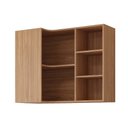Ver imagem 1 de Armário de Cozinha Modulado Estela Canto C/5 Nichos 92cm Freijo - Mgm