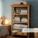 Ver imagem 4 de Armário Cristalheira com Laterais Desenhadas em Rococó Madeira Maciça Estante