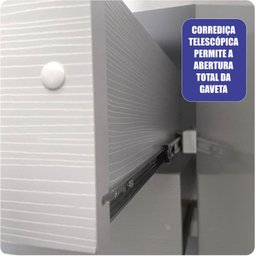 Guarda-Roupa Casal com Espelho 100% MDF 3 Portas e 9 Gavetas Eco 07 Bom Pastor - 6