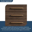 Ver mais imagens de Cômoda para Quarto 1 Porta 5 Gavetas Advantage Marrom/Capuccino Wood
