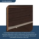 Ver imagem 6 de Cômoda para Quarto 1 Porta 5 Gavetas Advantage Marrom/Capuccino Wood