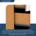 Ver imagem 6 de Cômoda para Quarto 1 Porta 5 Gavetas Advantage Marrom/Freijó/Off-White