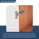 Ver imagem 7 de Cômoda para Quarto 1 Porta 5 Gavetas Advantage Marrom/Freijó/Off-White
