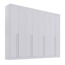 Ver imagem 4 de Guarda-Roupa Casal 100% MDF 8 Portas 8 Gavetas Império Branco