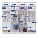 Ver imagem 3 de Guarda-Roupa Casal 100% MDF 8 Portas 8 Gavetas Império Branco