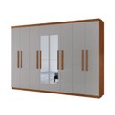 Ver imagem 2 de Guarda Roupa Casal Hera Premium com Espelho 8 Portas e 4 Gavetas Moderna