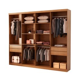 Guarda Roupa Casal Hera Premium com Espelho 8 Portas e 4 Gavetas Moderna - 4