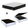 Cama Box C/ Baú Casal + Colchão de Molas Ensacadas Probel Madrid Pillow Euro Casal - 1