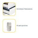 Ver imagem 6 de Mesa de Cabeceira 2 Gavetas Ripado Yescasa Branco