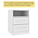 Ver imagem 5 de Mesa De Cabeceira 2 Gavetas Ripado Yescasa