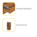 Ver imagem 6 de Mesa De Cabeceira 2 Gavetas Ripado Yescasa Bege