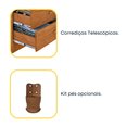 Ver imagem 6 de Mesa de Cabeceira 2 Gavetas Ripado Yescasa Bege