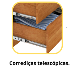 Mesa de Cabeceira 2 Gavetas Ripado Espresso Móveis - 7