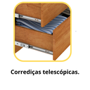 Ver imagem 7 de Mesa de Cabeceira 2 Gavetas Ripado Espresso Móveis