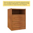 Ver imagem 5 de Mesa de Cabeceira 2 Gavetas Ripado Yescasa Bege
