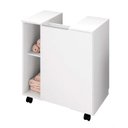 Ver imagem 3 de Conjunto Gabinete Armário Encaixar Móvel Banheiro Lux Branco