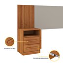 Ver imagem 6 de Cabeceira Box Casal com 4 Gavetas Ripado Espresso Móveis