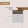 Escrivaninha com Regulagem Estilo Industrial 2 Gavetas Plus - 9