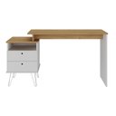 Ver imagem 3 de Escrivaninha Mesa Escritório com Regulagem Estilo Industrial 2 Gavetas Plus