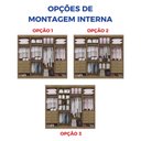 Ver imagem 7 de Guarda-Roupa Casal 100% MDF 8 Portas 8 Gavetas Império Ripado Branco