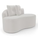 Ver imagem 7 de Kit 02 Sofás Orgânicos Living Bob 145cm 02 Lugares com 02 Almofadas Bouclê Off White - Desk Design