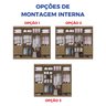 Guarda-roupa Casal MDF 08 Portas Império - 6