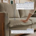 Ver imagem 5 de Sofá Living 2 Lugares 200cm Pés em Madeira Maciça Noruega Veludo